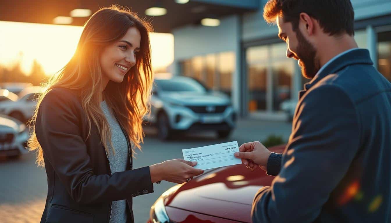 Illustration: Pourquoi utiliser un chèque de banque pour l’achat d’une voiture est-il essentiel ?